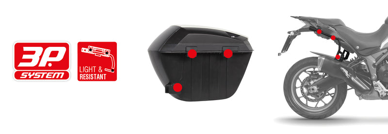 Honda No. 750 [SHAD] - Maleta lateral SH23 negra 5kg 23L