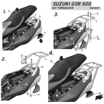 Suzuki Gsr 600 [SHAD] - Kit de montaje Top Master - Suzuki