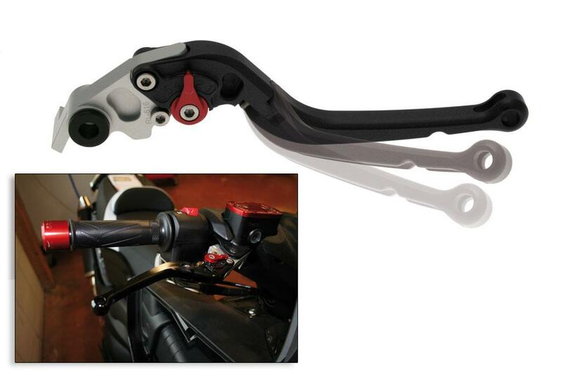 Yamaha T-Max 560 Tech Max [BIHR] - Maneta derecha plegable aluminio anodizado negro Yamaha T-Max 500/530