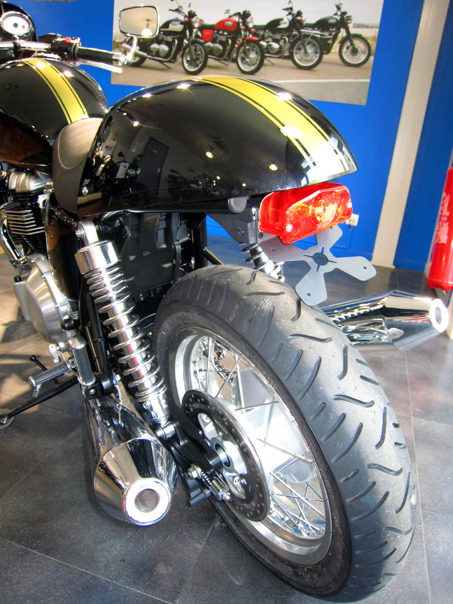 Triumph Scrambler 865 [2009] - Kennzeichenhalter Radlauf schwarz Triumph Bonneville 900