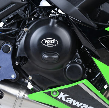 Kawasaki Z 650 ABS ER650H [2017-2019] - Protector Tapa Cárter Race Series Derecho Negro Kawasaki