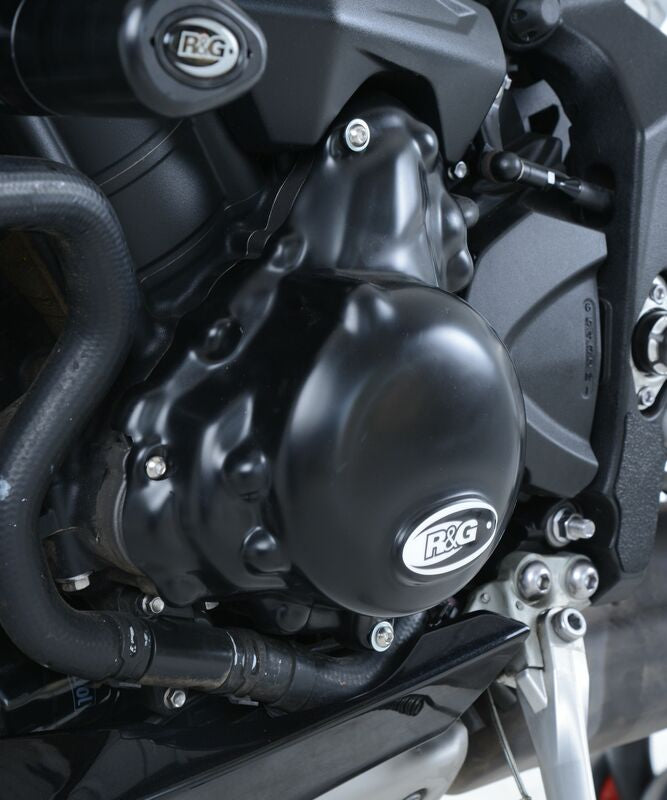Triumph STREET TRIPLE 765 R ABS [2020-2023] - Protector Tapa Cárter Izquierdo Negro Triumph