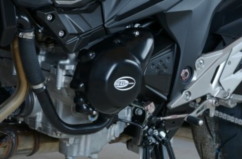 Kawasaki Z 800 E VERSIÓN EDICIÓN ESPECIAL Z800C [2016] - Tapa de protección cárter izquierdo negro Kawasaki Z800