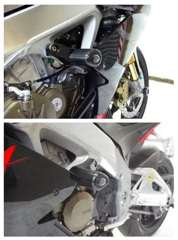 Aprilia RSV4 Factory [2009-2010] - Aero-Crash-Protektoren Schwarz Aprilia RSV4 R/RR/RF/Factory