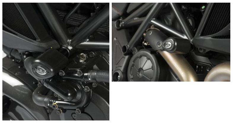 Ducati Diavel 1200 Dark [2013-2014] - Protectores aerodinámicos negros Ducati Diavel
