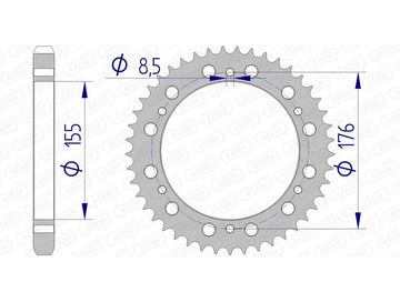 Triumph Daytona 955 [AFAM] - Piñón aluminio estándar - 530