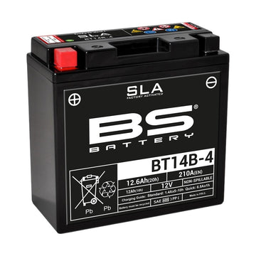 Yamaha Xvs 1100 [BATERÍA BS] - Batería SLA sin mantenimiento activada de fábrica - BT14B-4