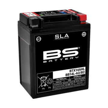 Suzuki Gs 650 [BATERÍA BS] - Batería SLA Sin Mantenimiento Activada de Fábrica - BTX14AHL / BB14L-A2/B2