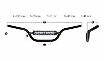 Gasgas Sm 700 [RENTHAL] - Manillar Bajo Fatbar 822 KTM - 0