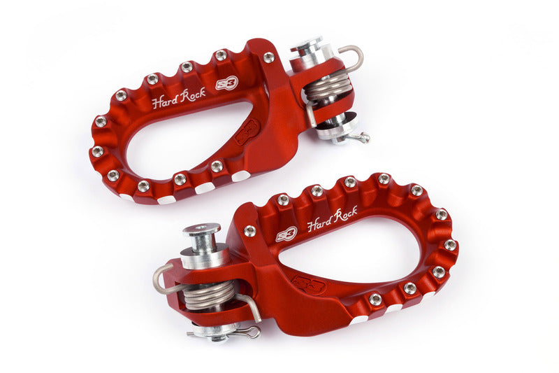Gas Gas Ec 200 [S3] - Estriberas Hard Rock Enduro aluminio rojo