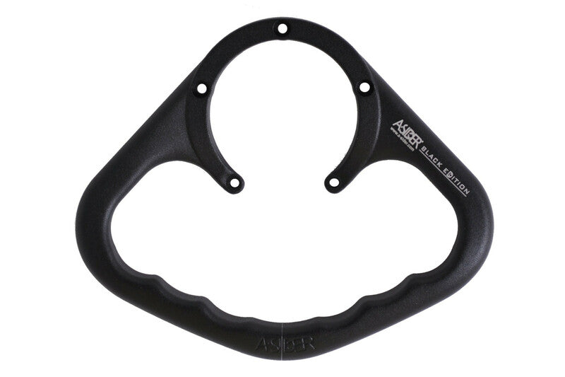 Kawasaki Er 6 F [A-SIDER] - Asa del tanque Black Edition 5 tornillos Kawasaki negra