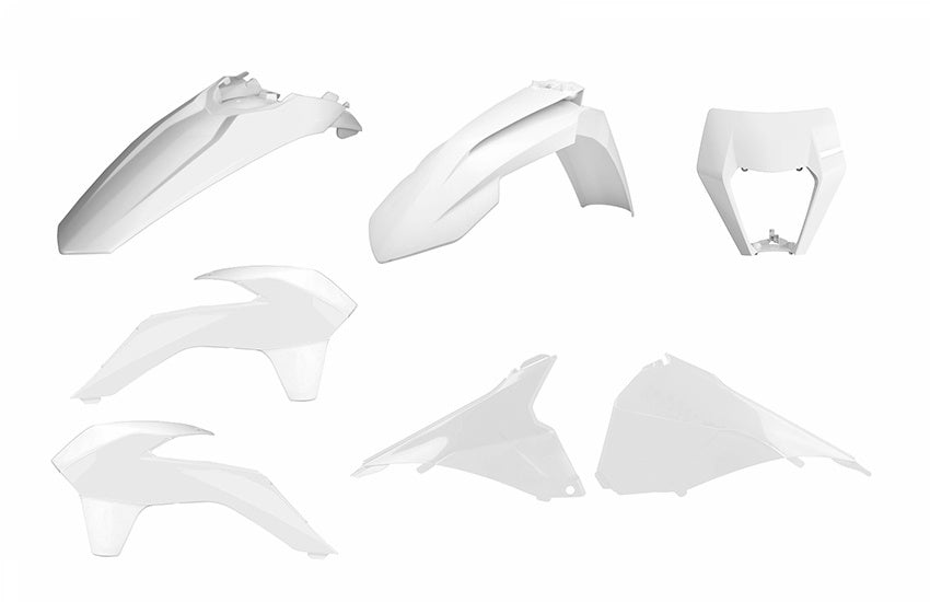 KTM 450 EXC [2014-2016] - Enduro Restyling Plastik-Kit Weiß KTM EXC