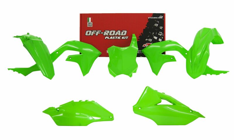 Kawasaki Kx 250 [RACETECH] - Kit de plástico verde neón Kawasaki KX450F