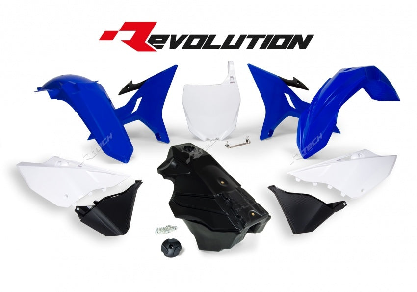 Yamaha YZ 250 (CG 17) [2004] - Revolution Plastik-Kit mit Tank OEM-Farbe Blau/Weiß/Schwarz Yamaha YZ125/250