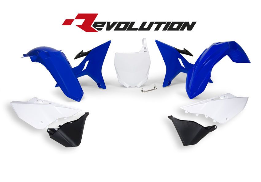 Yamaha YZ 250 (CG 17) [2004] - Revolution Ersatz-Plastik-Kit Blau/Weiß Yamaha YZ125/250