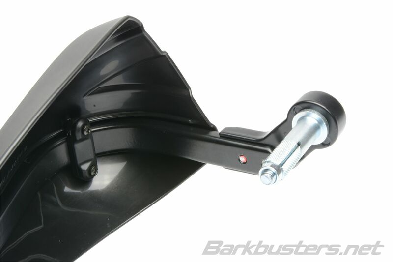 Suzuki GSX 800 S [BARKBUSTERS] - Juego de guardamanos Storm con abrazadera de un solo punto - Extremo de manillar negro