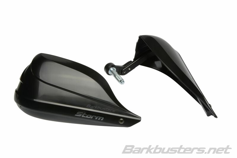 Suzuki Gsx800S [BARKBUSTERS] - Juego de guardamanos Storm Montaje con abrazadera de un solo punto - Extremo del manillar negro