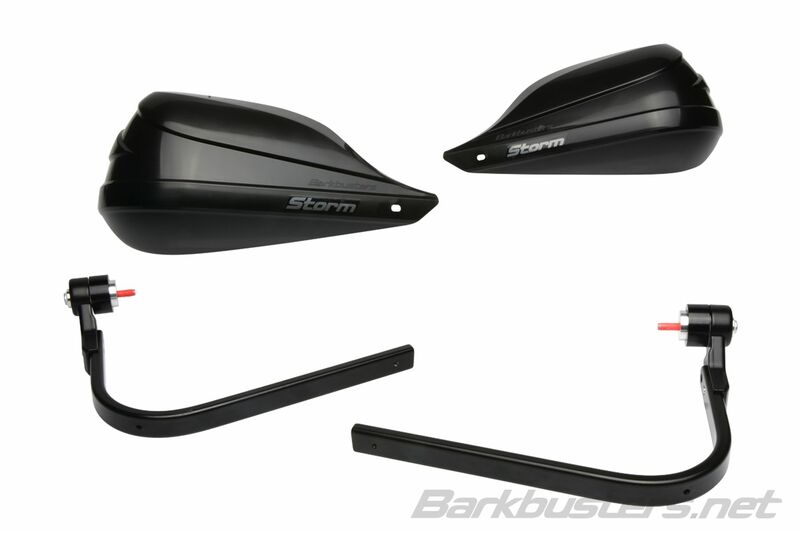 Ktm Duke 390 [BARKBUSTERS] - Juego Storm Hanguads Montaje con abrazadera de un solo punto - Extremo del manillar Negro