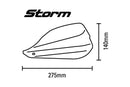Ktm 390 Duke [BARKBUSTERS] - Juego Storm Hanguads Soporte con abrazadera de un solo punto - Extremo del manillar Negro