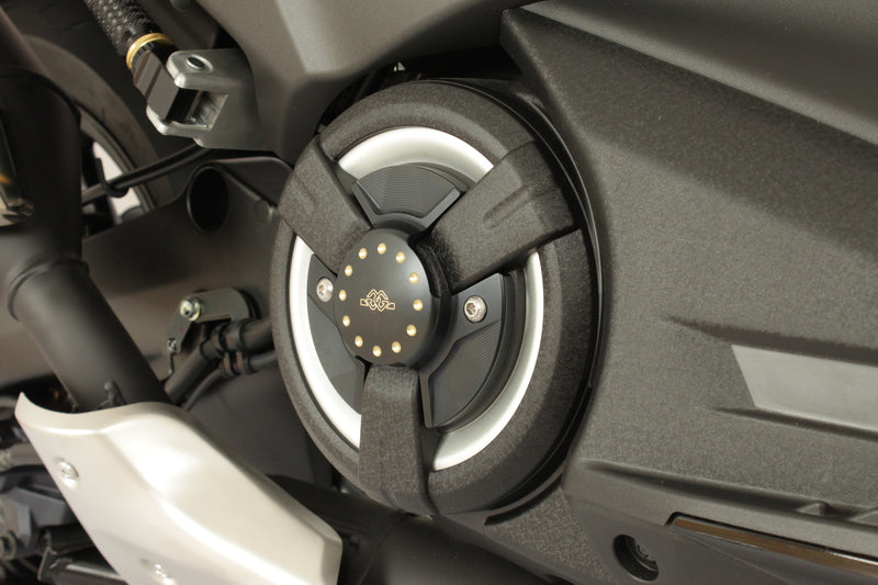 Yamaha T-Max 560 Tech Max [GILLES] - Cubierta del motor (styling) negro/oro Yamaha T-Max 530/560