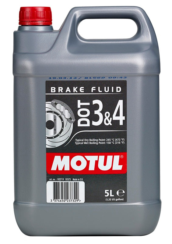 Dot 3 y 4 Fluid de frenos 5L para motocicletas [Motul]