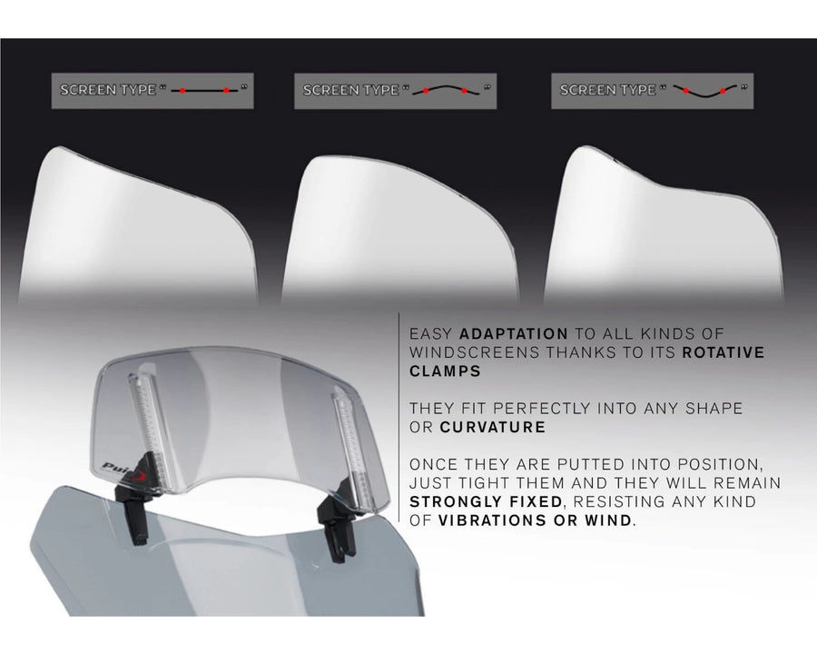 KTM 890 SMT [2025] – Pantalla Spoiler 2.0 Clip-on – Transparente