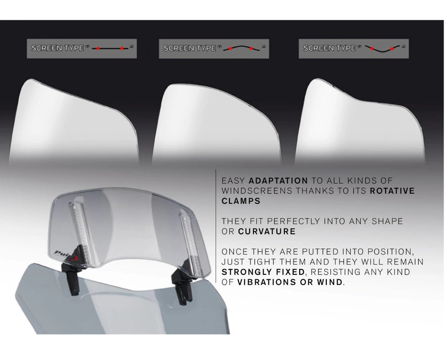 KTM 890 SMT [2025] – Disco spoiler 2.0 fijado con tornillos – Transparente