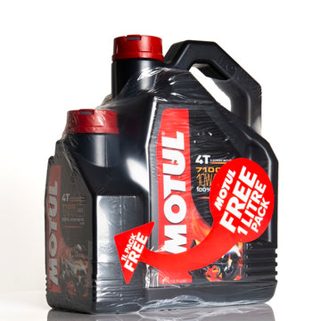Aceite de motor de motocicleta sintética 10W40 4T 5L - Motul 7100 - 0