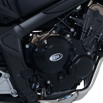 Honda CB 650 R NEO SPORTS CAFE RH02 [2021-2023] - Protector Tapa Cárter Motor Izquierdo Race Series - Negro Honda CB650R/CBR650R