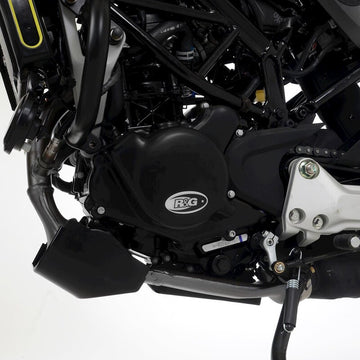 Ktm RC 125 ABS [2022-2026] - Protector Tapa Cárter Izquierdo (Encendido) Race Series - Negro Husqvarna Svartpilen 125
