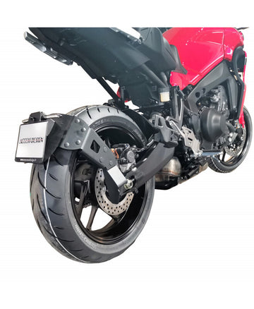 Yamaha Tracer 9 [DISEÑO DE ACCESO] - Soporte de matrícula ''Wheel Fitted'' Negro - Yamaha MT-09 Tracer/GT