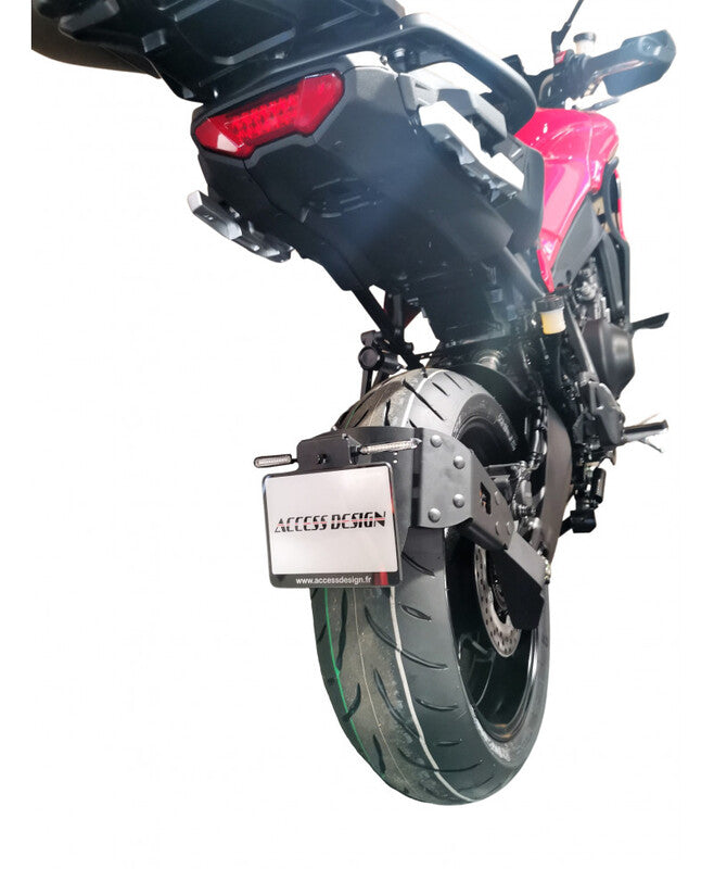 Yamaha Tracer 9 [DISEÑO DE ACCESO] - Soporte de matrícula ''Wheel Fitted'' Negro - Yamaha MT-09 Tracer/GT