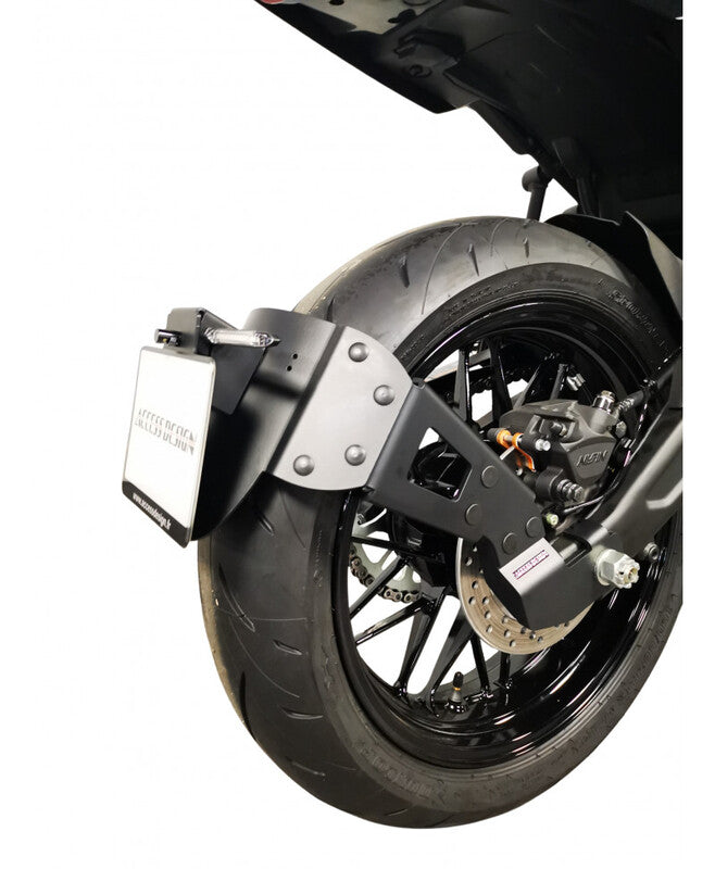 Kawasaki Z 650 [DISEÑO DE ACCESO] - Soporte de matrícula ''montado con ruedas'' - Negro Kawasaki Z650RS
