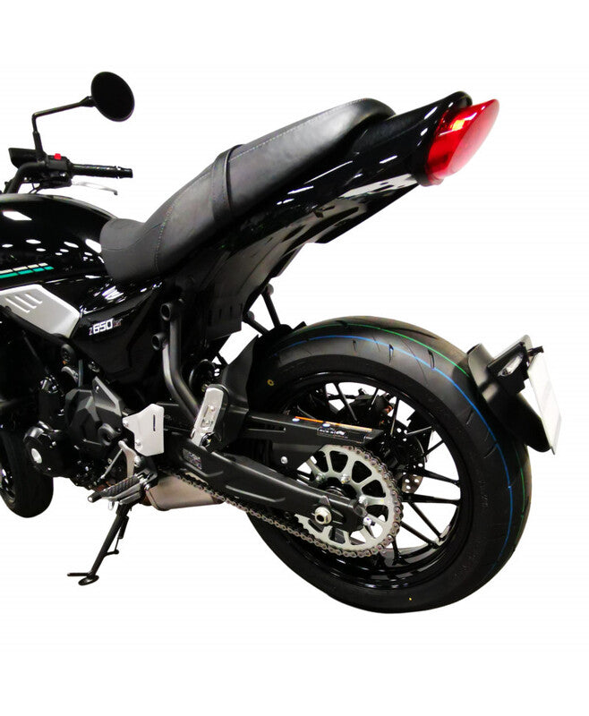 Kawasaki Z 650 [DISEÑO DE ACCESO] - Soporte de matrícula ''montado con ruedas'' - Negro Kawasaki Z650RS