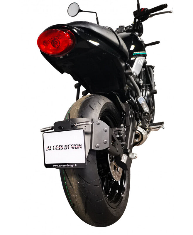 Kawasaki Z 650 [DISEÑO DE ACCESO] - Soporte de matrícula ''montado con ruedas'' - Negro Kawasaki Z650RS