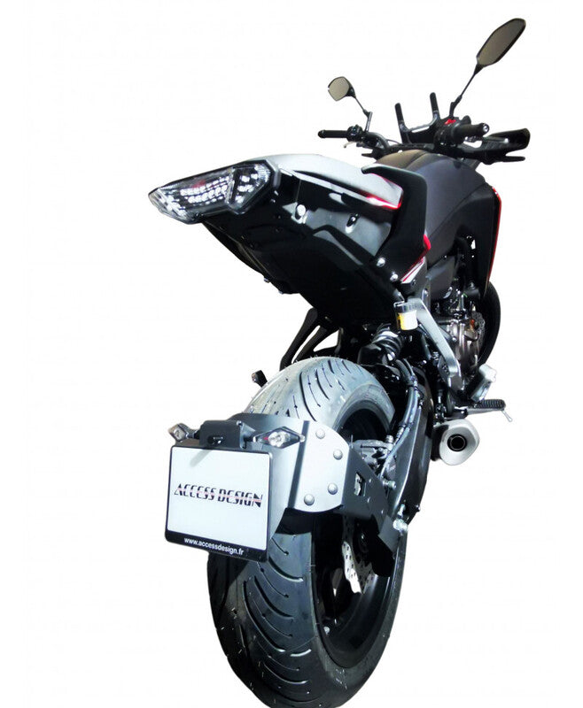 Yamaha Tracer 700 [DISEÑO DE ACCESO] - Soporte de matrícula ''Wheel Fitted'' Negro - Yamaha MT-07 Tracer