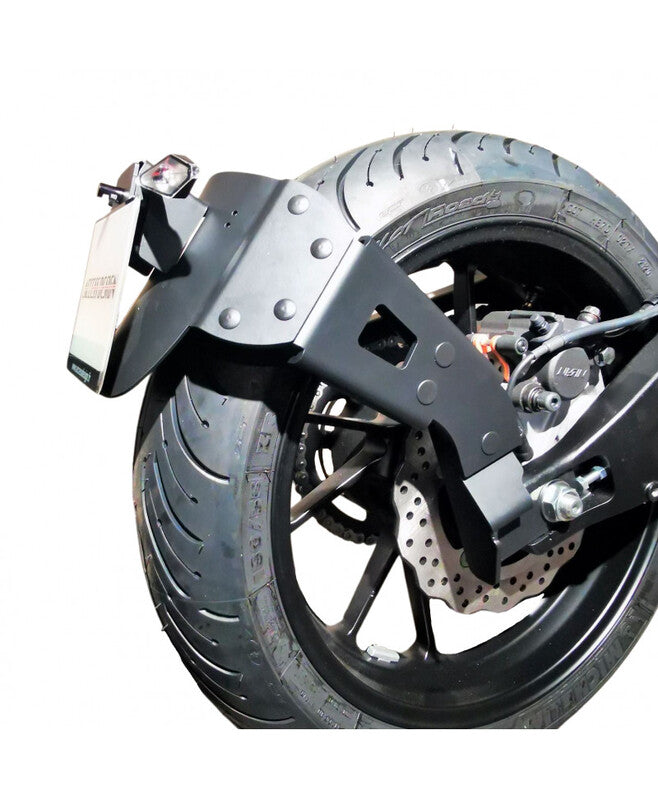 Yamaha Race [DISEÑO DE ACCESO] - Soporte de matrícula ''Wheel Fitted'' negro - Yamaha MT-07 Tracer