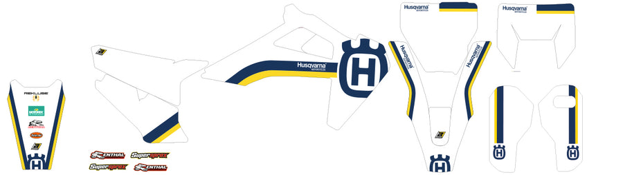 HUSQVARNA FE 350 [2020-2023] - Retro Graphic Kit - Husqvarna FC/TC/TE/FE