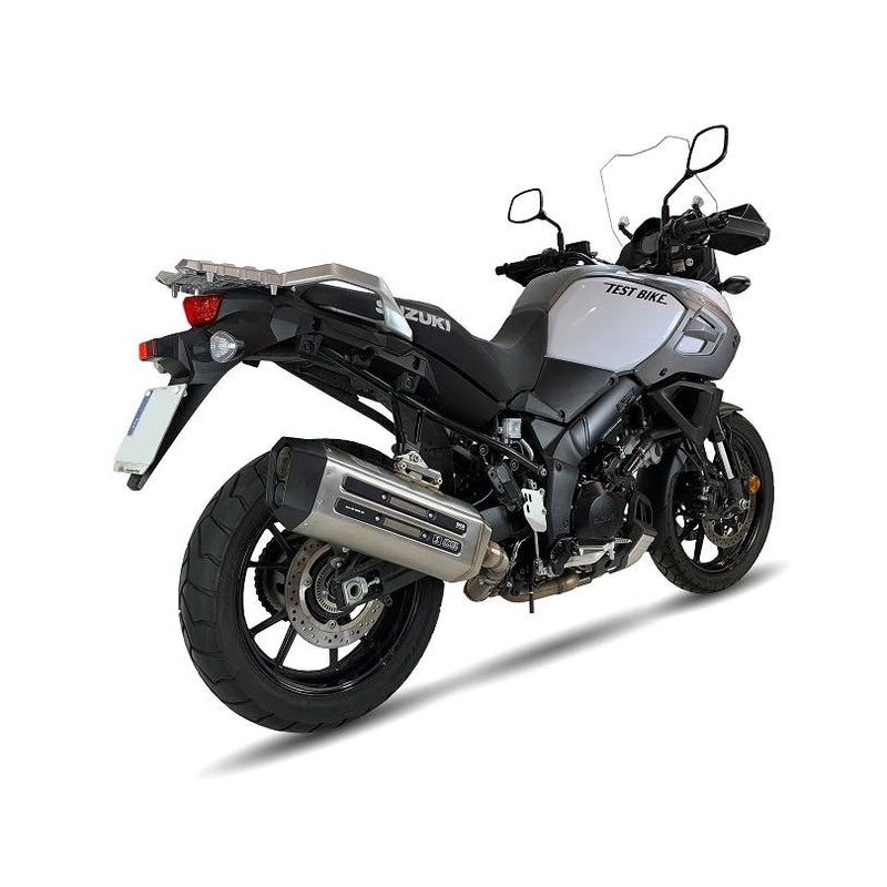 Suzuki V-Strom 1000 Abs [IXIL] - Silenciador MXT acero inoxidable / tapa negra - ES8084SS