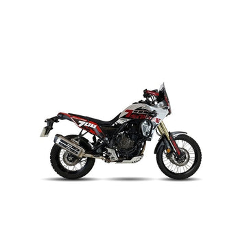 Yamaha Ténéré 700 [IXIL] - Silenciador MXT acero inoxidable / tapa negra - EY9067SS