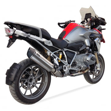 BMW R 1200 GS ABS (0 A 01) [2013-2015] - Tapa final hexagonal de acero inoxidable / tapa final de acero inoxidable negra - OB5097VSE