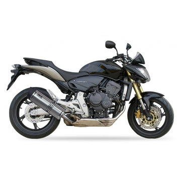Honda CBR 600 F PC41 [2011-2012] - Silenciador hexoval acero inoxidable negro / tapa final acero inoxidable negro - OH6048VSE