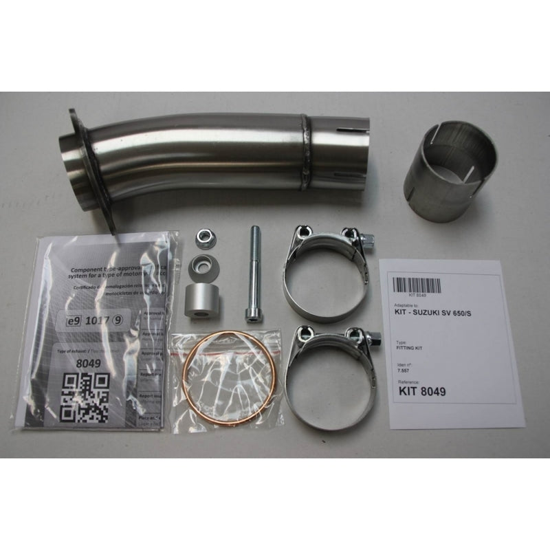 Suzuki Sv 650 [IXIL] - Silenciador hexoval acero inoxidable / tapa negra