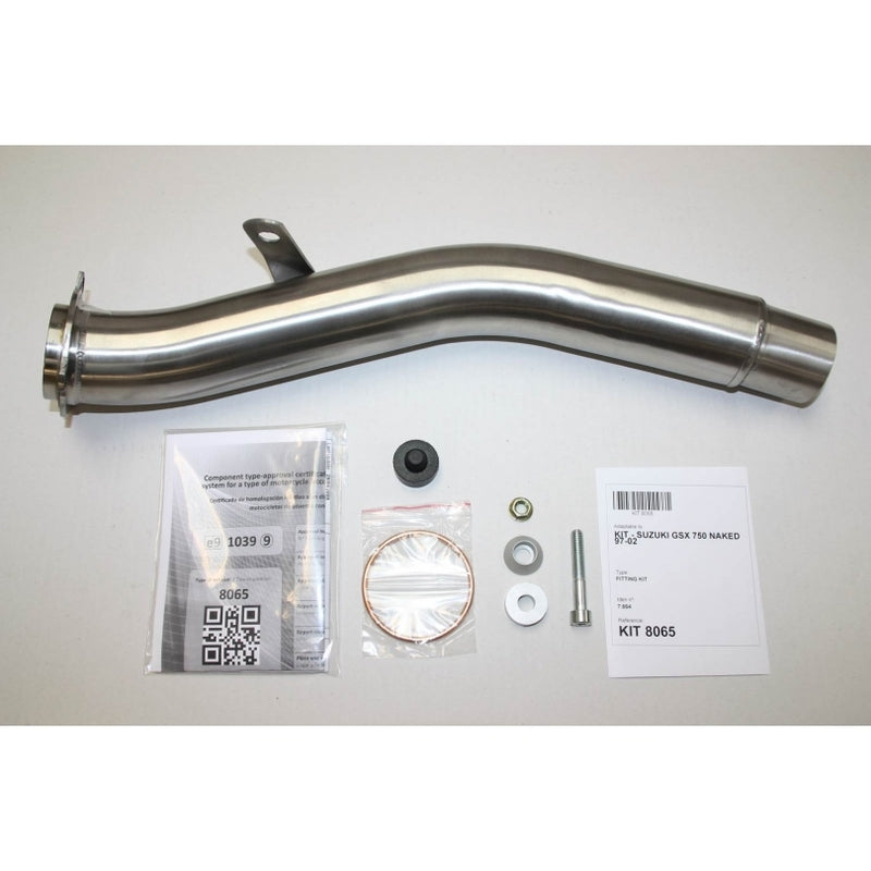 Suzuki Inazuma [IXIL] - Silenciador hexoval acero inoxidable / tapa final acero inoxidable negro - OS8065VSE