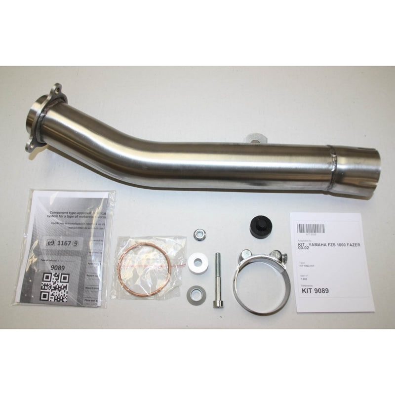 Yamaha Fzs 1000 Fazer [IXIL] - Silenciador hexoval acero inoxidable / tapa final acero inoxidable negro - OY9089VSE