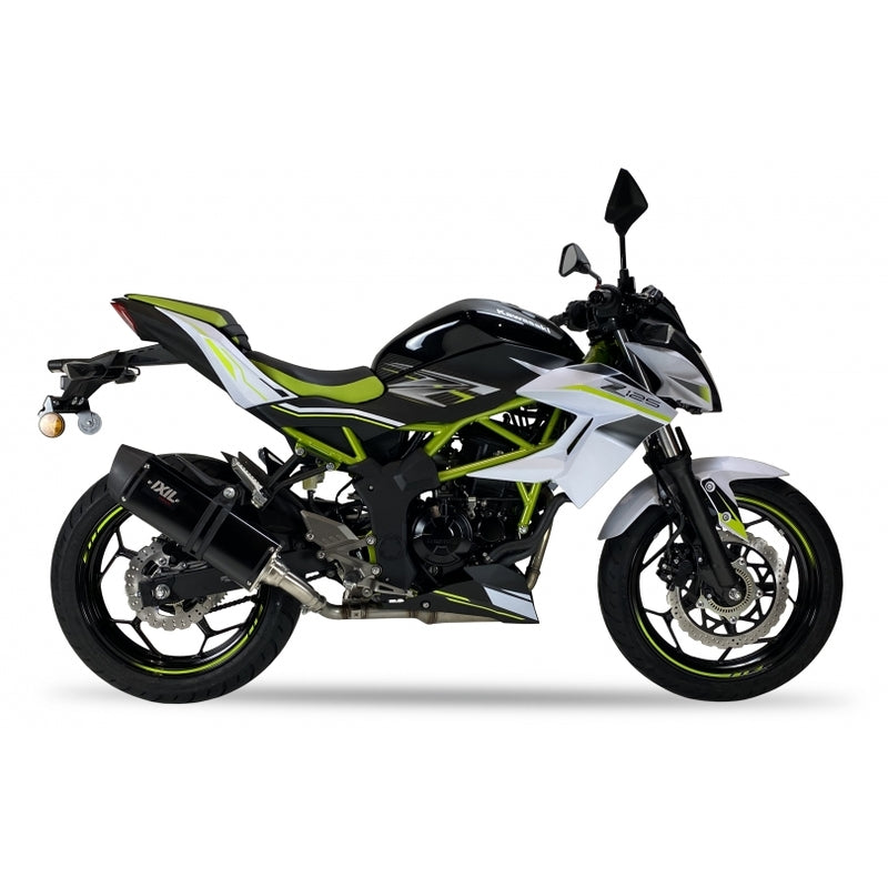 Kawasaki Ninja [IXIL] - Silenciador hexagonal acero inoxidable negro / acero inoxidable negro - OK7037VSEB