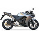 Honda CBR 500 R PC44 [2013-2015] - Hyperlow Endtopf Edelstahl schwarz / Endkappe Aluminium - XH6333XB