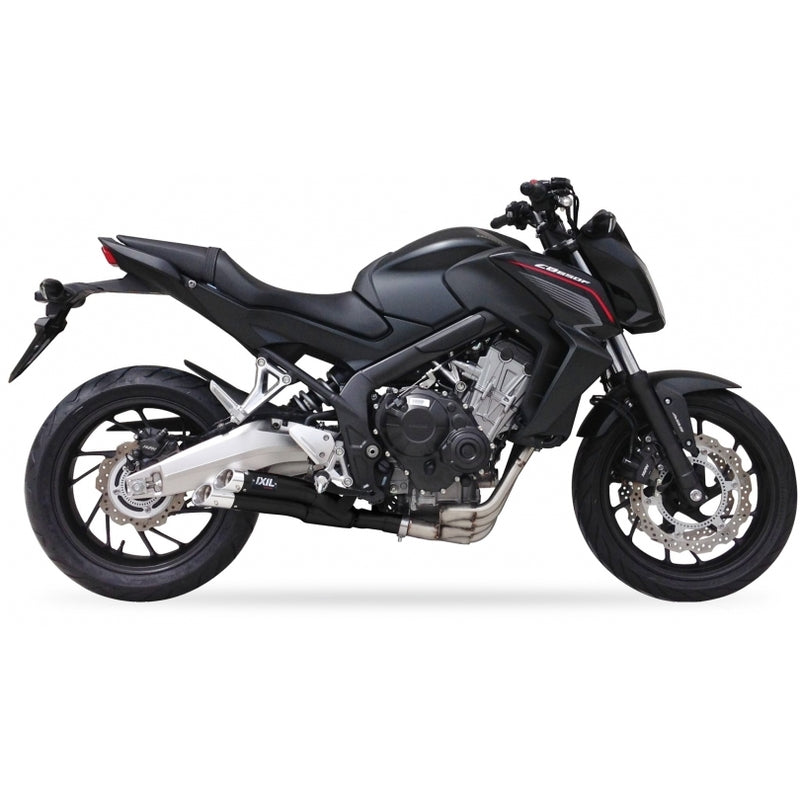 Honda Cb 650 R Neo Sports Cafe [IXIL] - Sistema completo Hyperlow acero inoxidable negro / aluminio pulido - XH6356XB