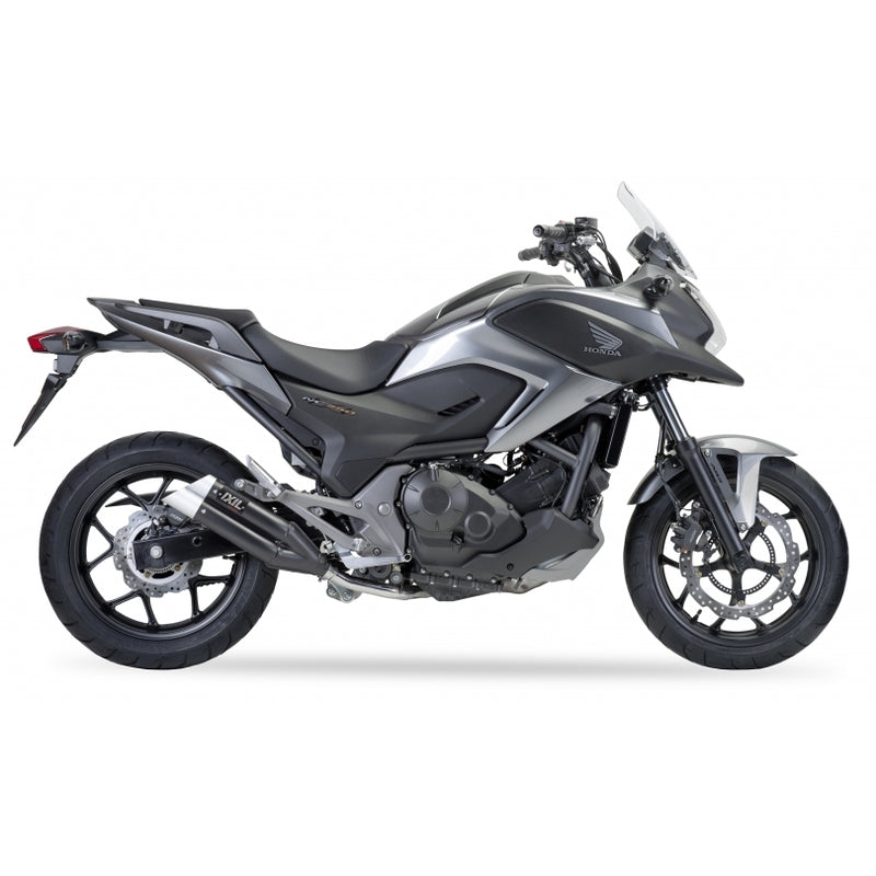 Honda Nc 700 [IXIL] - Silenciador Hyperlow acero inoxidable negro / tapa final aluminio - XH6362XB