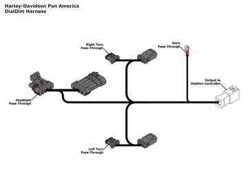 Harley -Davidson Pan America 1250 RA1250 [Denali] - Adaptador de cables para el control de iluminación - 0